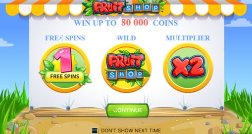 Fruit Shop free spins