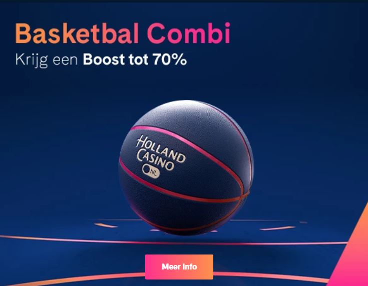 Holland Casino sportwedden basketbal combi