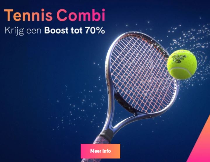 Holland Casino sportwedden tennis combi