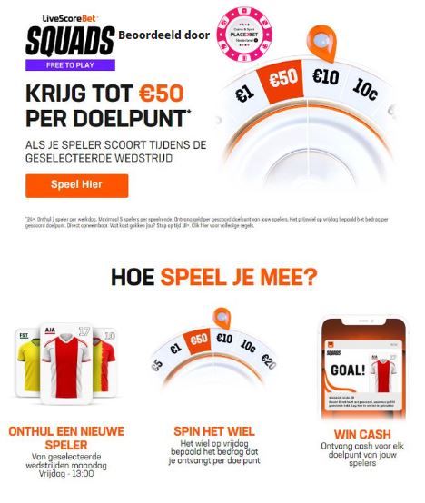 LiveScoreBet Bet Squads Nederland