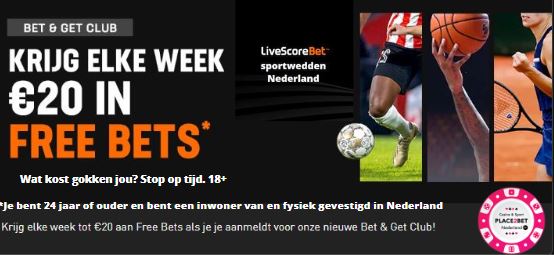 LiveScoreBet sportwedden Nederland Bet&Get