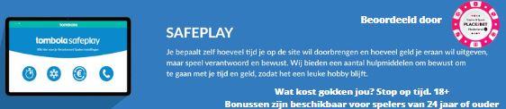 Safeplay op Tombola casino Nederland
