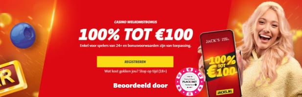 Welkomstbonus bij jack.nl online casino