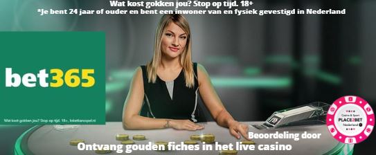 bet365 gouden fiches in het live casino