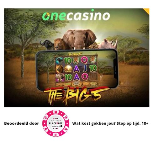 Exclusief: The Big Five Slot van One Casino