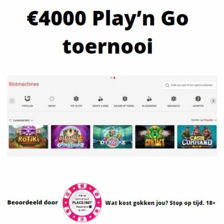 Speel tot 14 mei het €4000 Play’n Go toernooi