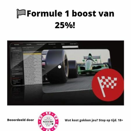 🏁Formule 1 boost van 25% deze zondag!