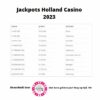 Jackpot Winnaars bij Holland Casino in 2023: Een Overzicht