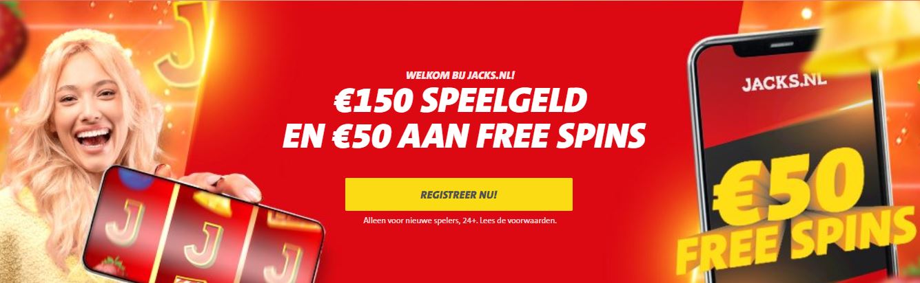 Jacks.nl nieuwe welkomstbonus