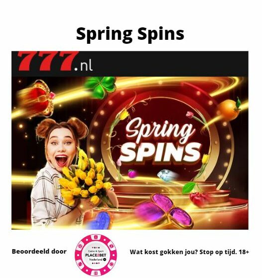 Ontvang een mysterieuze hoeveelheid aan Lente Spins bij 777