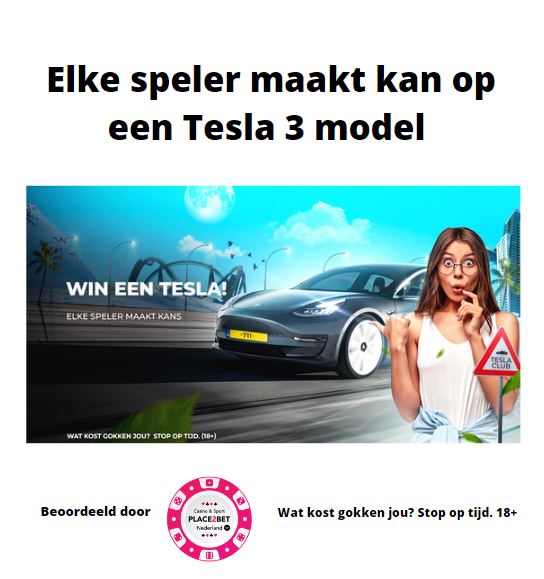 Win een Tesla model 3 op 711.nl