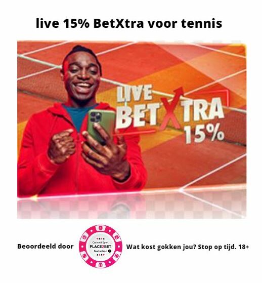 Iedere dag 15% live boost op het ATP- en WTA-toernooi in Rome!